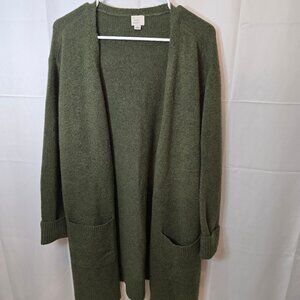 Long Green Sweater / Cardigan